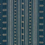 Schumacher 84060 Nima Embroidered Cotton Linen Indigo fabric swatch