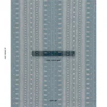 Schumacher 84060 Nima Embroidered Cotton Linen Indigo fabric swatch