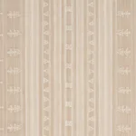 Schumacher 84062 Nima Embroidered Cotton Linen Tan fabric swatch