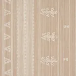 Schumacher 84062 Nima Embroidered Cotton Linen Tan fabric swatch
