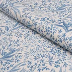 Schumacher 183022 Nocturne Blue And White fabric swatch