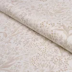 Schumacher 183021 Nocturne Stone And Gold fabric swatch