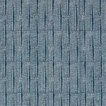 Schumacher 182290 Noland Block Print Indigo fabric swatch