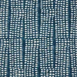 Schumacher 182290 Noland Block Print Indigo fabric swatch