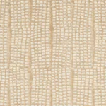 Schumacher 182292 Noland Block Print Sand fabric swatch
