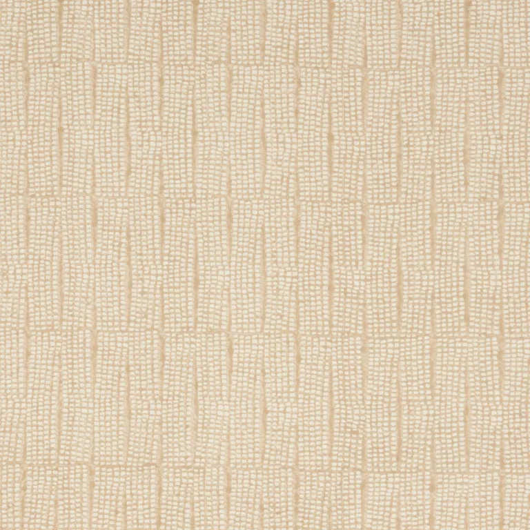 Schumacher 182292 Noland Block Print Sand fabric swatch