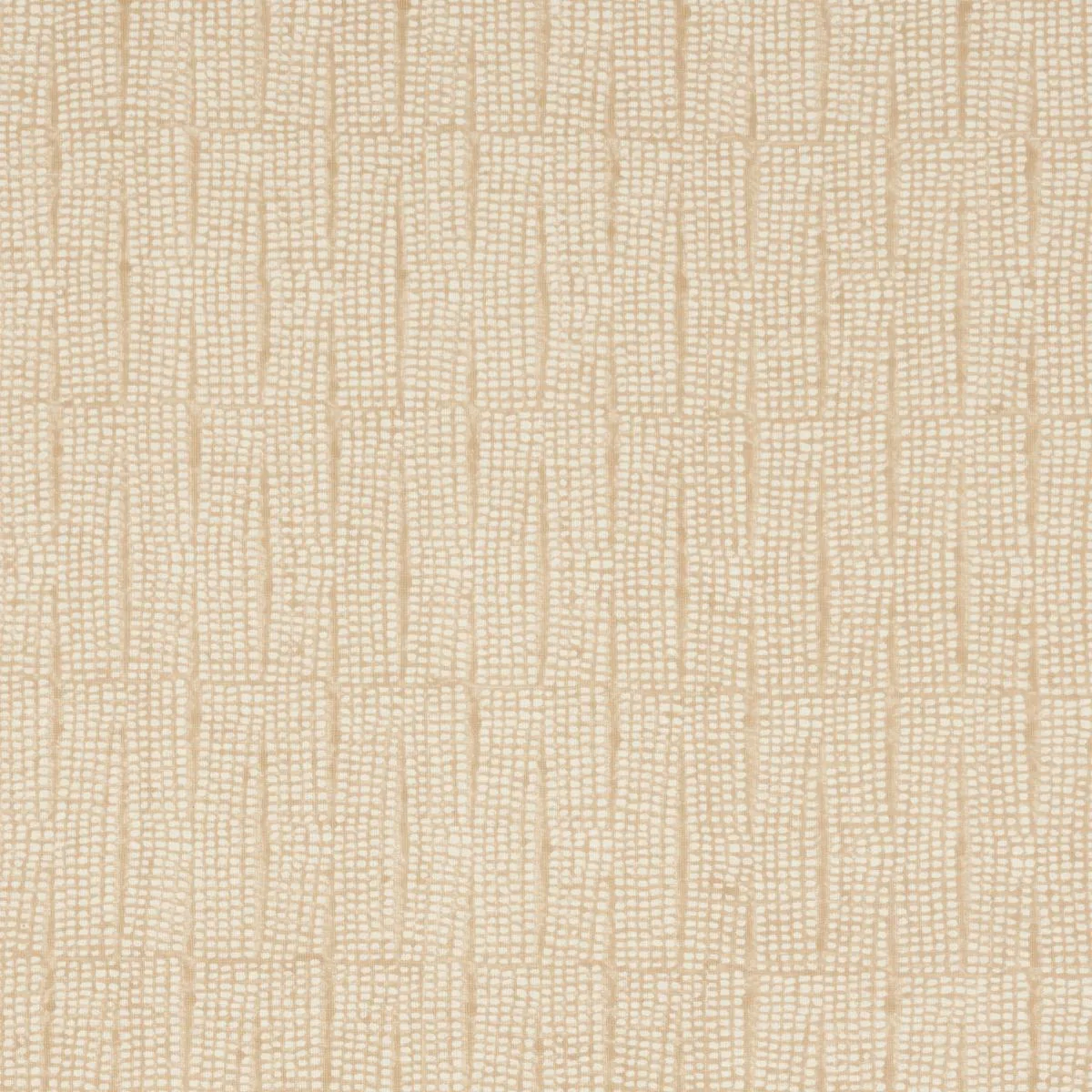 Schumacher 182292 Noland Block Print Sand fabric swatch