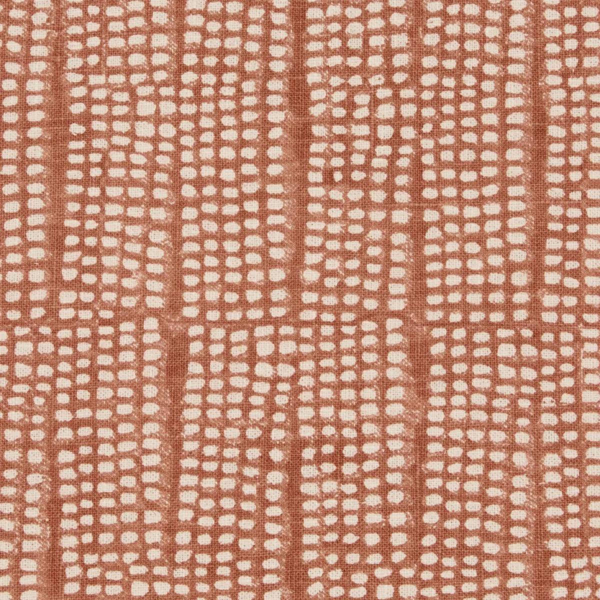 Schumacher 182291 Noland Block Print Spice fabric swatch