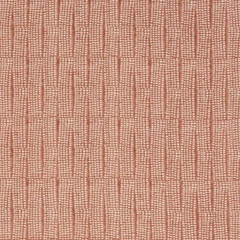Schumacher 182291 Noland Block Print Spice fabric swatch