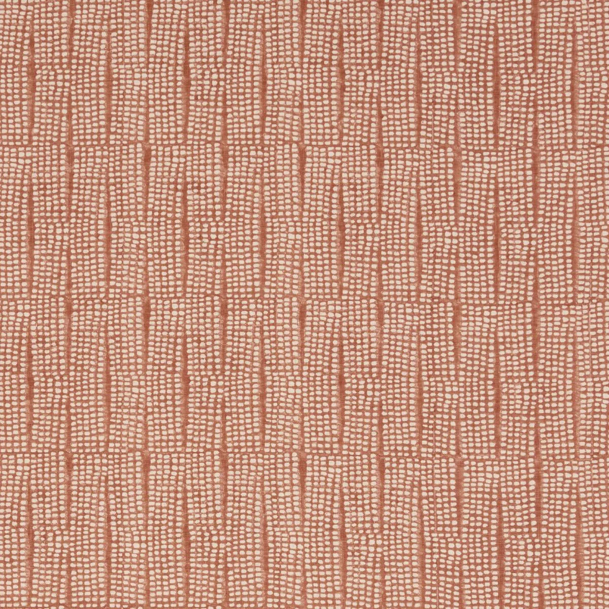 Schumacher 182291 Noland Block Print Spice fabric swatch