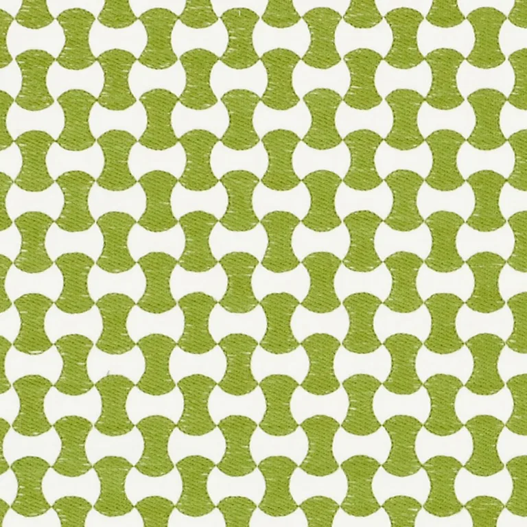 Schumacher 70376 Nolita Embroidery Leaf fabric swatch