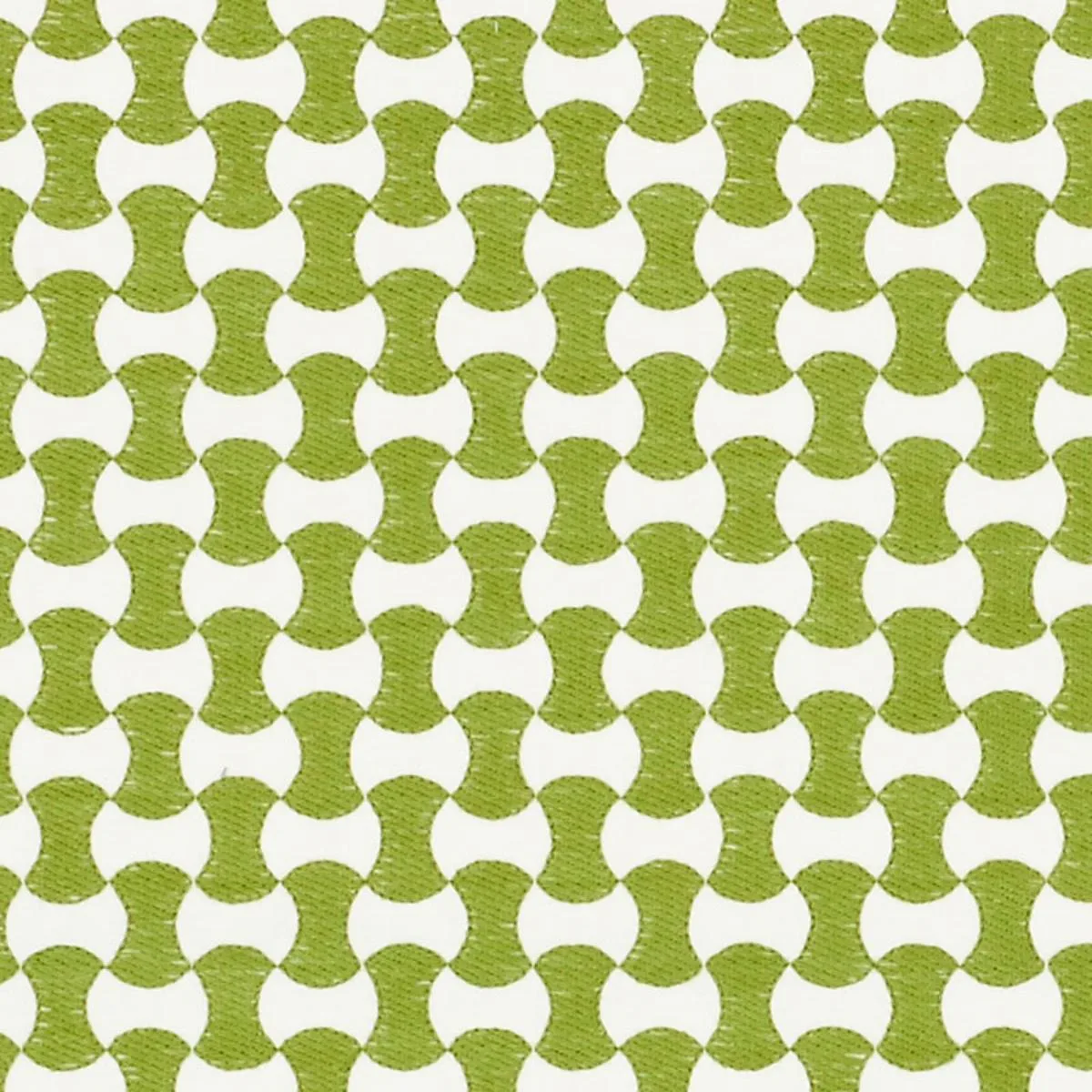 Schumacher 70376 Nolita Embroidery Leaf fabric swatch