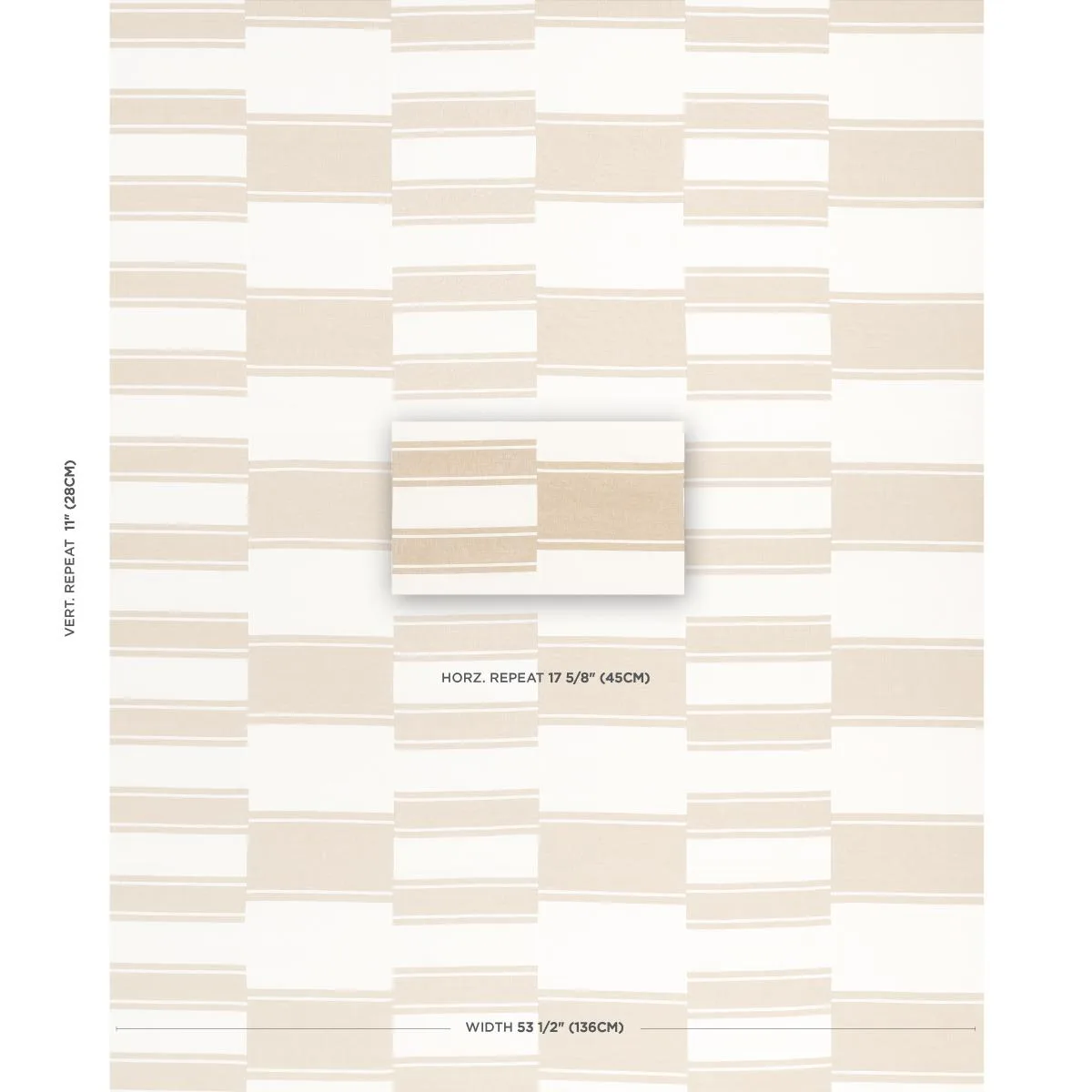 Schumacher 69984 Nomad Birch fabric swatch