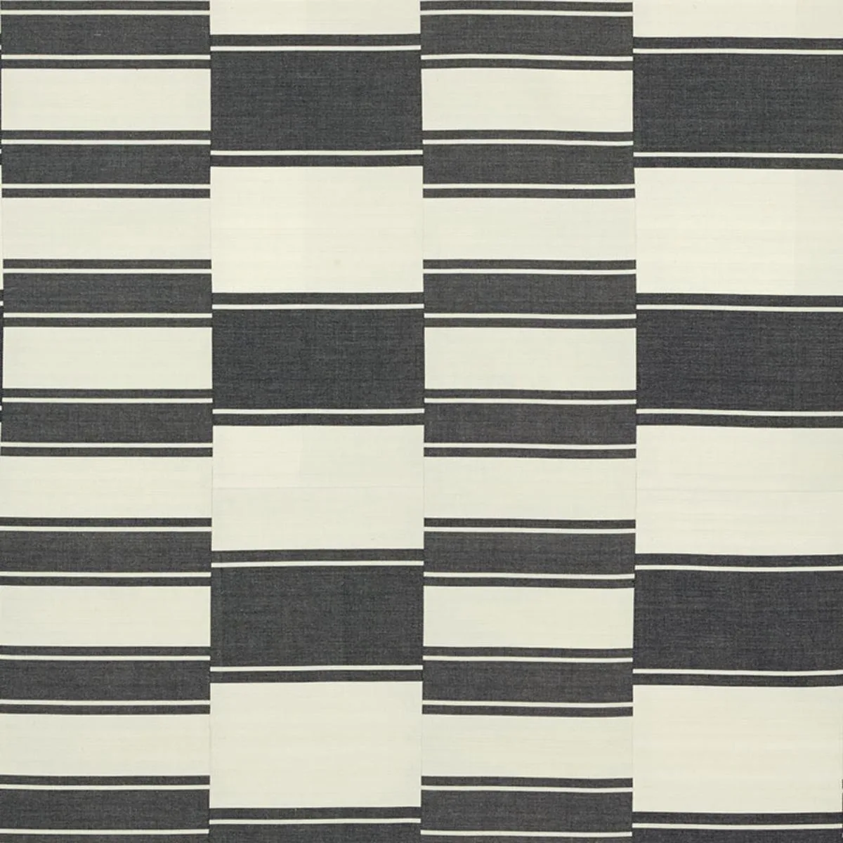 Schumacher 69980 Nomad Black fabric swatch
