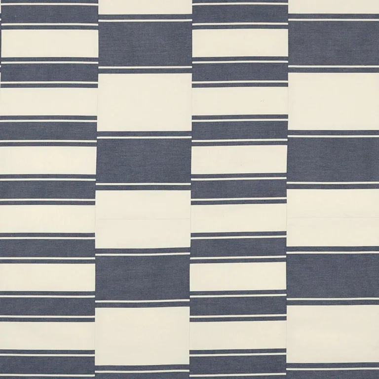 Schumacher 69982 Nomad Indigo fabric swatch