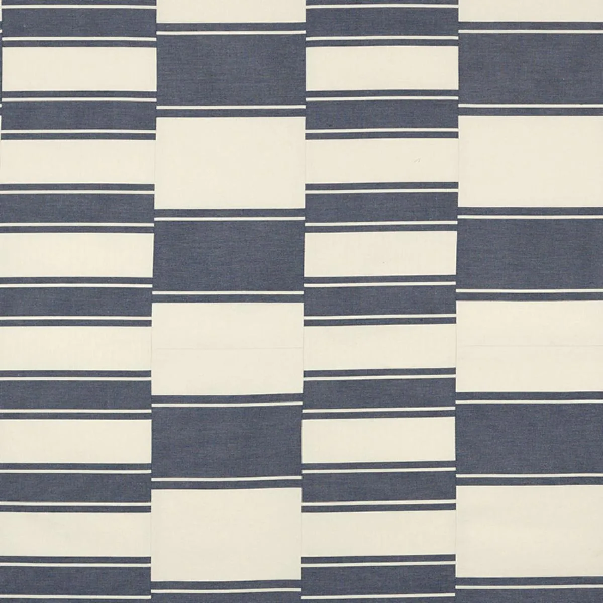 Schumacher 69982 Nomad Indigo fabric swatch