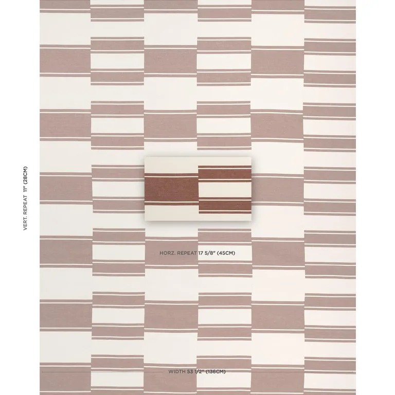 Schumacher 69985 Nomad Rust fabric swatch
