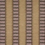Schumacher 81981 Noor Kilim Stripe Aubergine fabric swatch