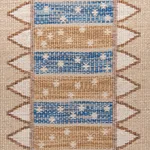 Schumacher 81980 Noor Kilim Stripe Ochre fabric swatch