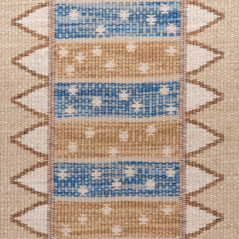 Schumacher 81980 Noor Kilim Stripe Ochre fabric swatch