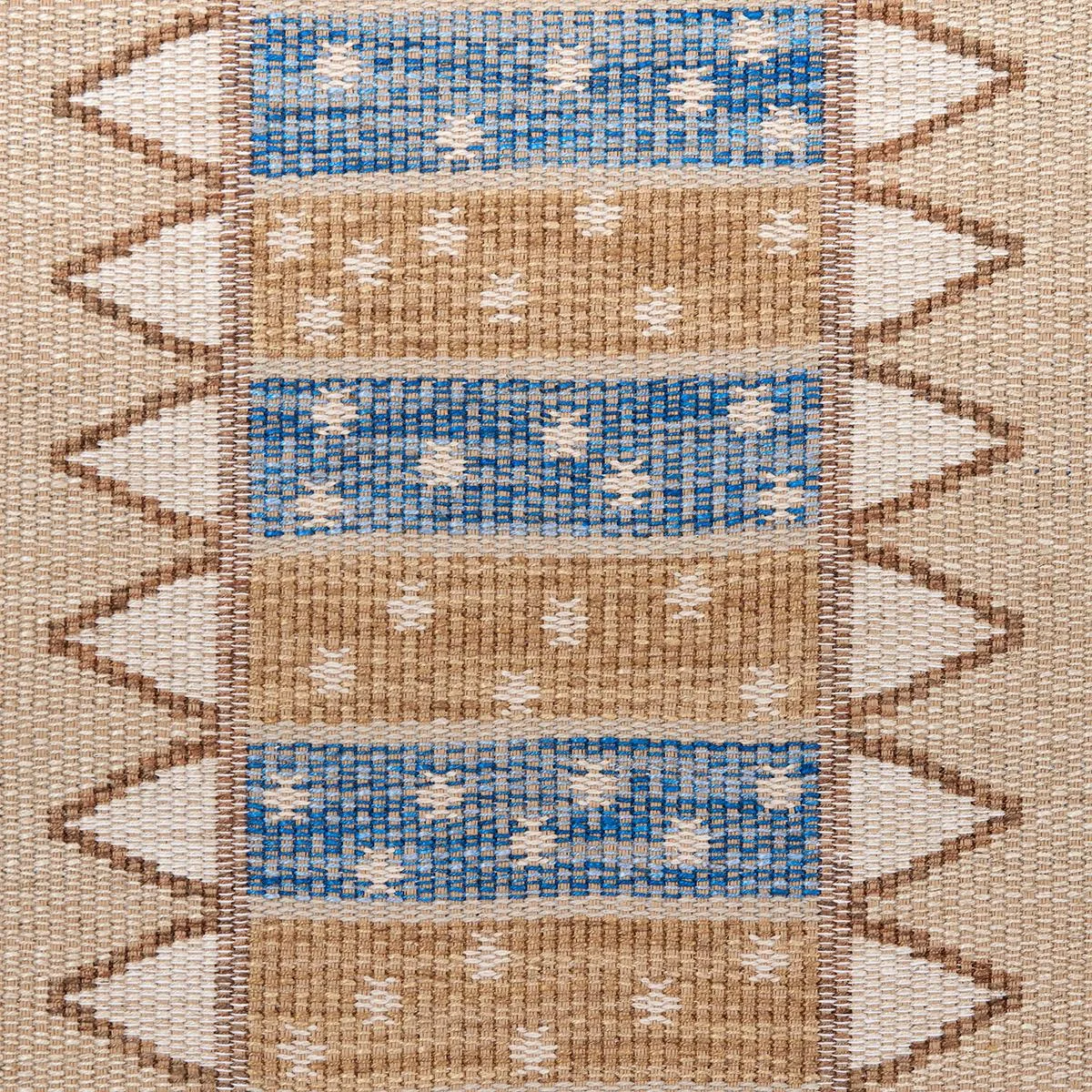 Schumacher 81980 Noor Kilim Stripe Ochre fabric swatch