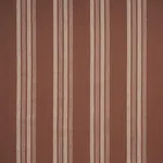 Schumacher 86741 Nor Stripe Terracotta fabric swatch