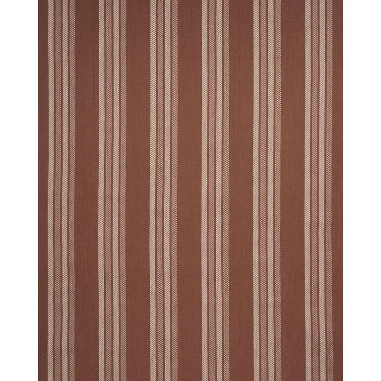 Schumacher 86741 Nor Stripe Terracotta fabric swatch