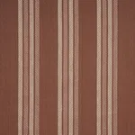 Schumacher 86741 Nor Stripe Terracotta fabric swatch