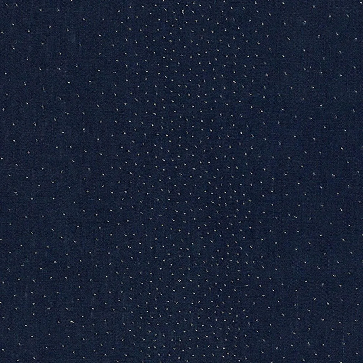 Schumacher 69952 Northern Lights Midnight fabric swatch