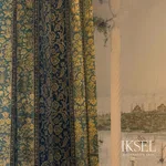 Schumacher RF922ACS01 Nur Jahan Stripe Cotton Original fabric swatch