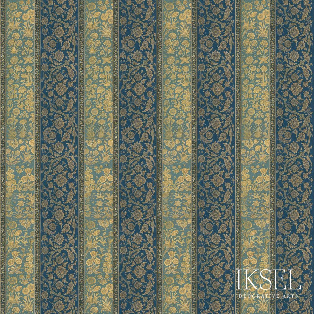Schumacher RF922ACS01 Nur Jahan Stripe Cotton Original fabric swatch