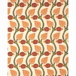 Schumacher 174180 Nurata Embroidery Coral fabric swatch