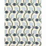 Schumacher 174181 Nurata Embroidery Lapis fabric swatch