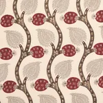 Schumacher 174182 Nurata Embroidery Stone fabric swatch