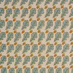 Schumacher 179311 Oak Hand Block Print Blue fabric swatch