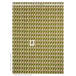 Schumacher 179310 Oak Hand Block Print Green fabric swatch