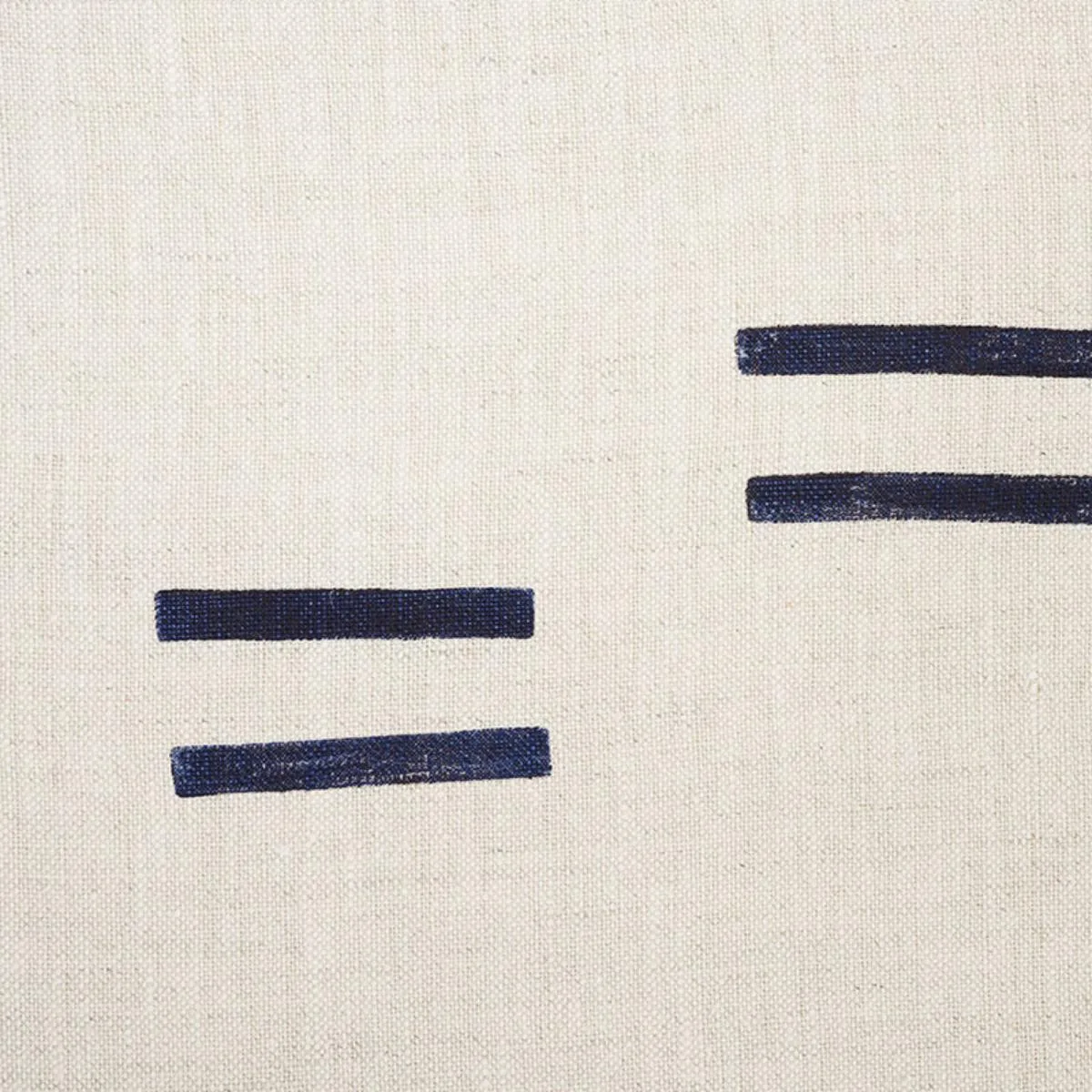 Schumacher 74000 Oaxaca Hand Block Print Navy fabric swatch