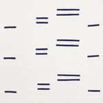 Schumacher 74010 Oaxaca Hand Block Print Navy On White fabric swatch