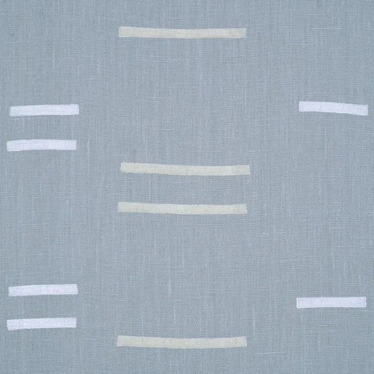 Schumacher 74001 Oaxaca Hand Block Print Steel fabric swatch