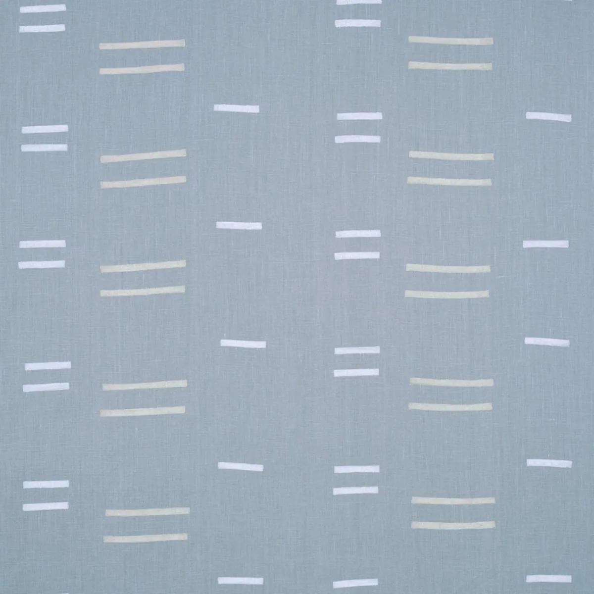 Schumacher 74001 Oaxaca Hand Block Print Steel fabric swatch
