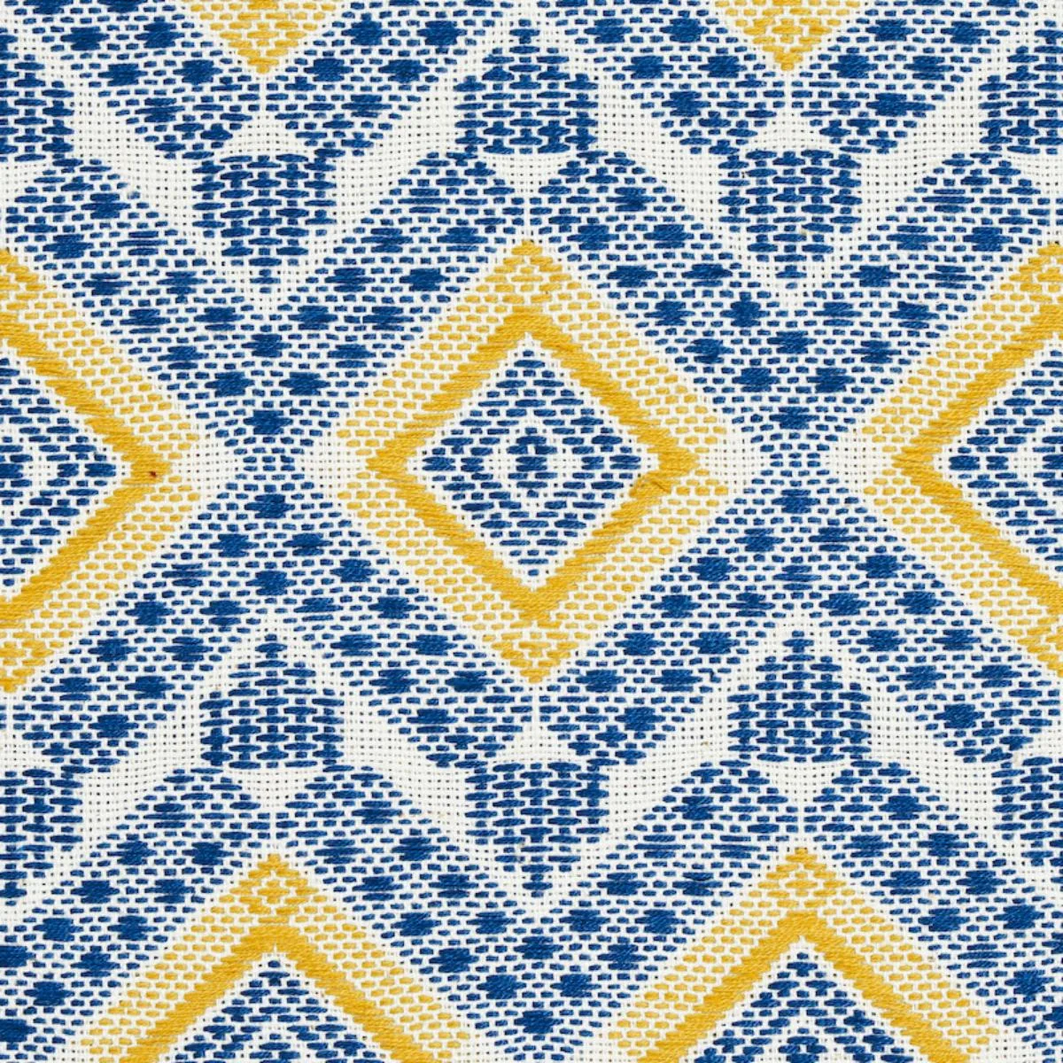 Schumacher 78901 Ocosito Hand Woven Blue fabric swatch