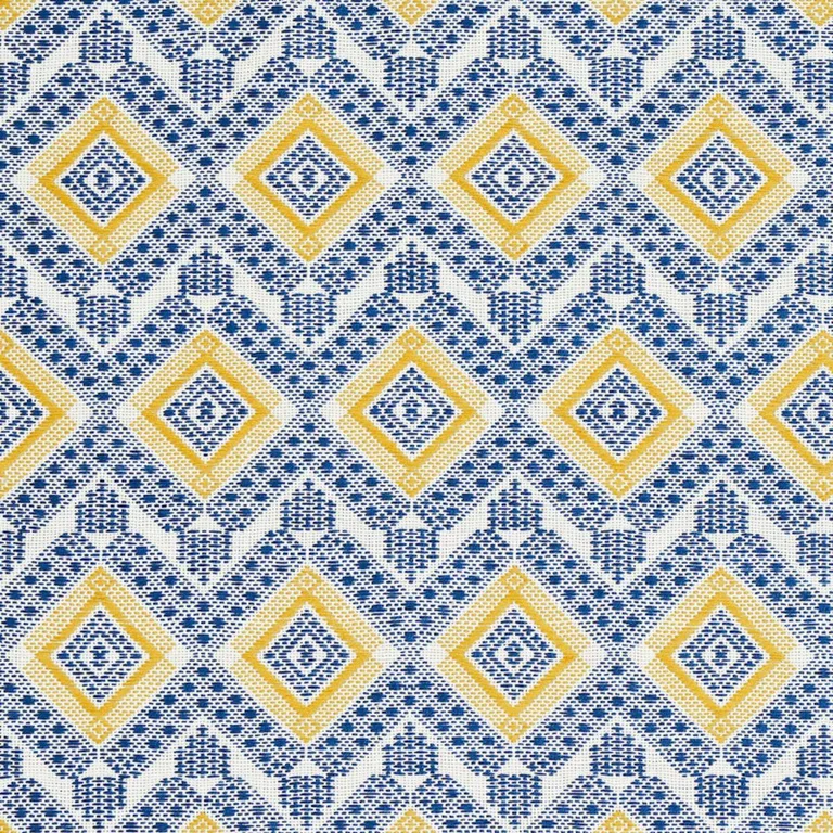 Schumacher 78901 Ocosito Hand Woven Blue fabric swatch