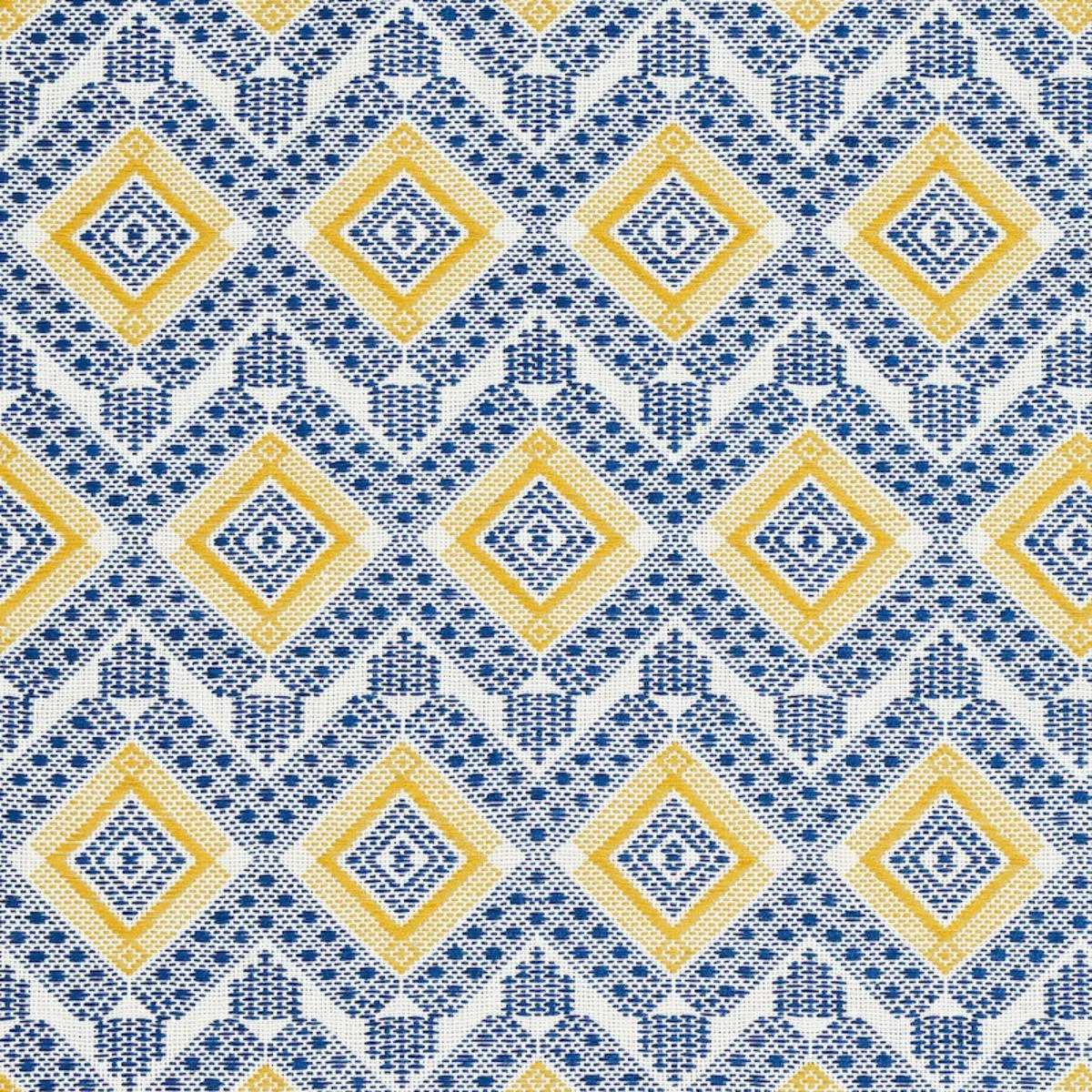 Schumacher 78901 Ocosito Hand Woven Blue fabric swatch