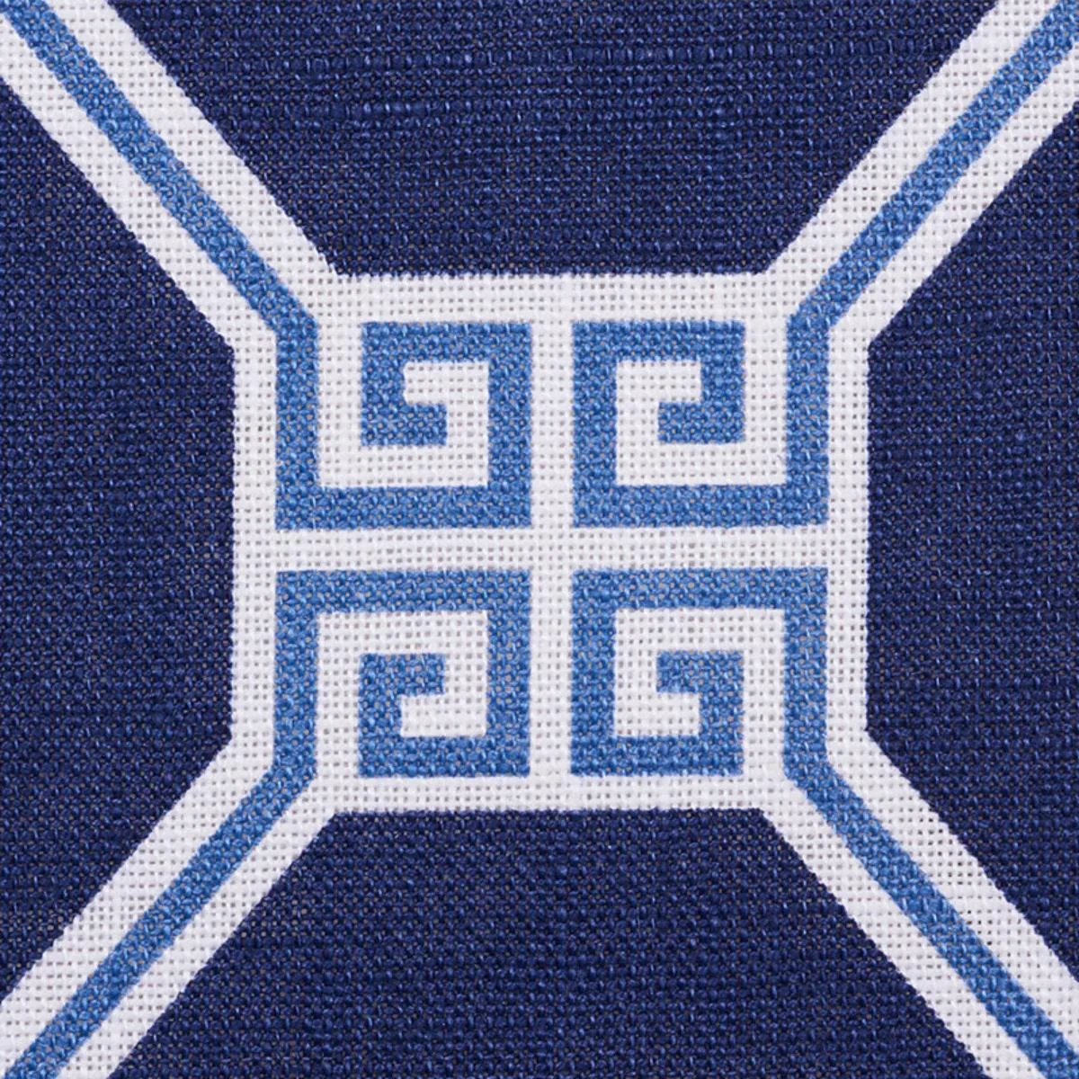 Schumacher 179020 Octavia Blue fabric swatch