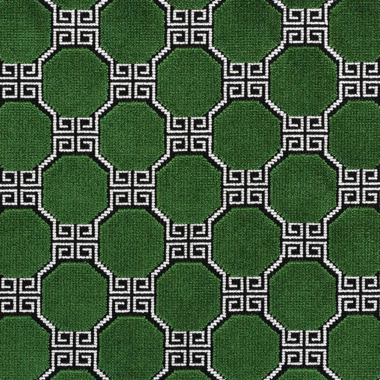 Schumacher 72792 Octavia Velvet Emerald fabric swatch
