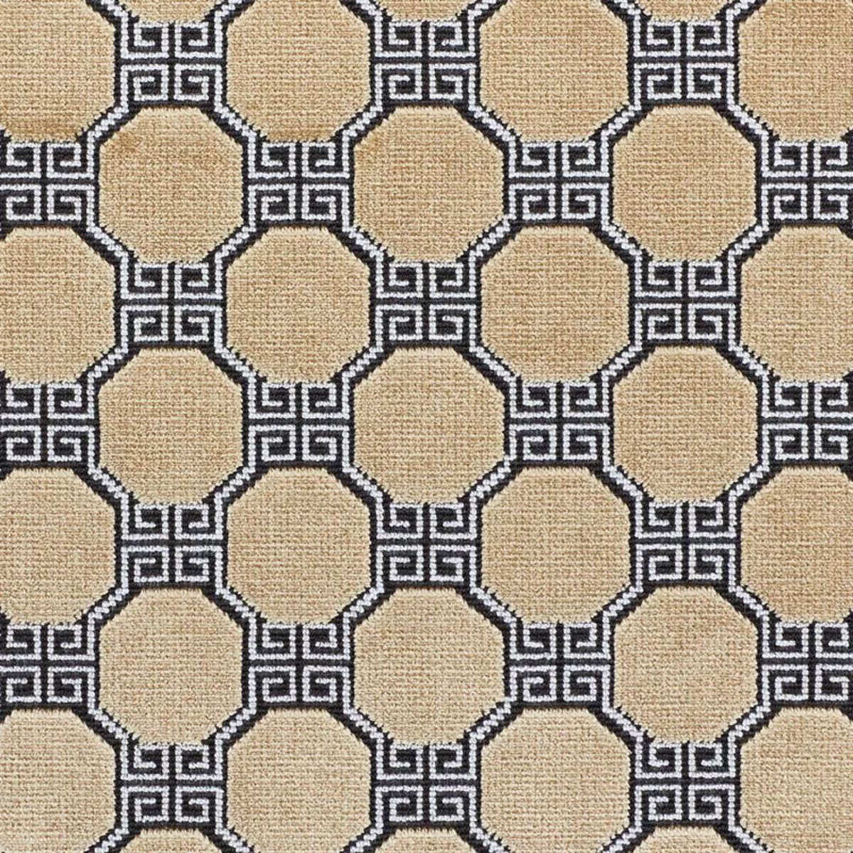 Schumacher 72791 Octavia Velvet Gold fabric swatch
