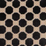 Schumacher 72795 Octavia Velvet Onyx fabric swatch