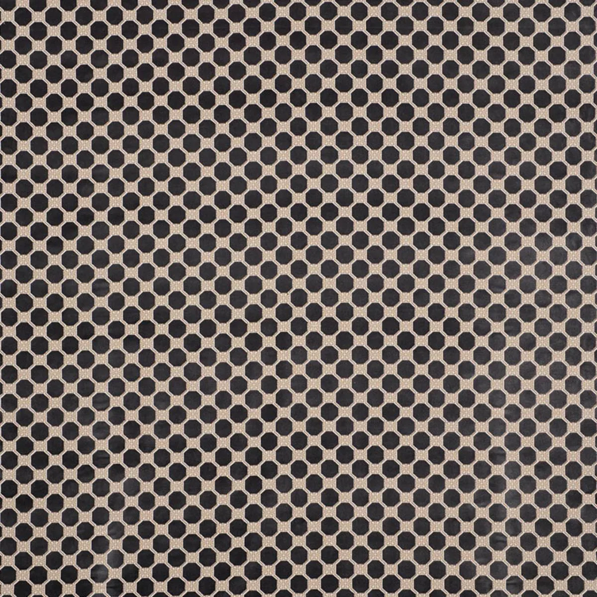Schumacher 72795 Octavia Velvet Onyx fabric swatch