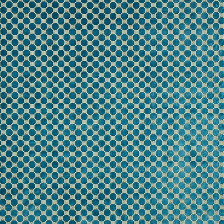 Schumacher 72794 Octavia Velvet Peacock fabric swatch
