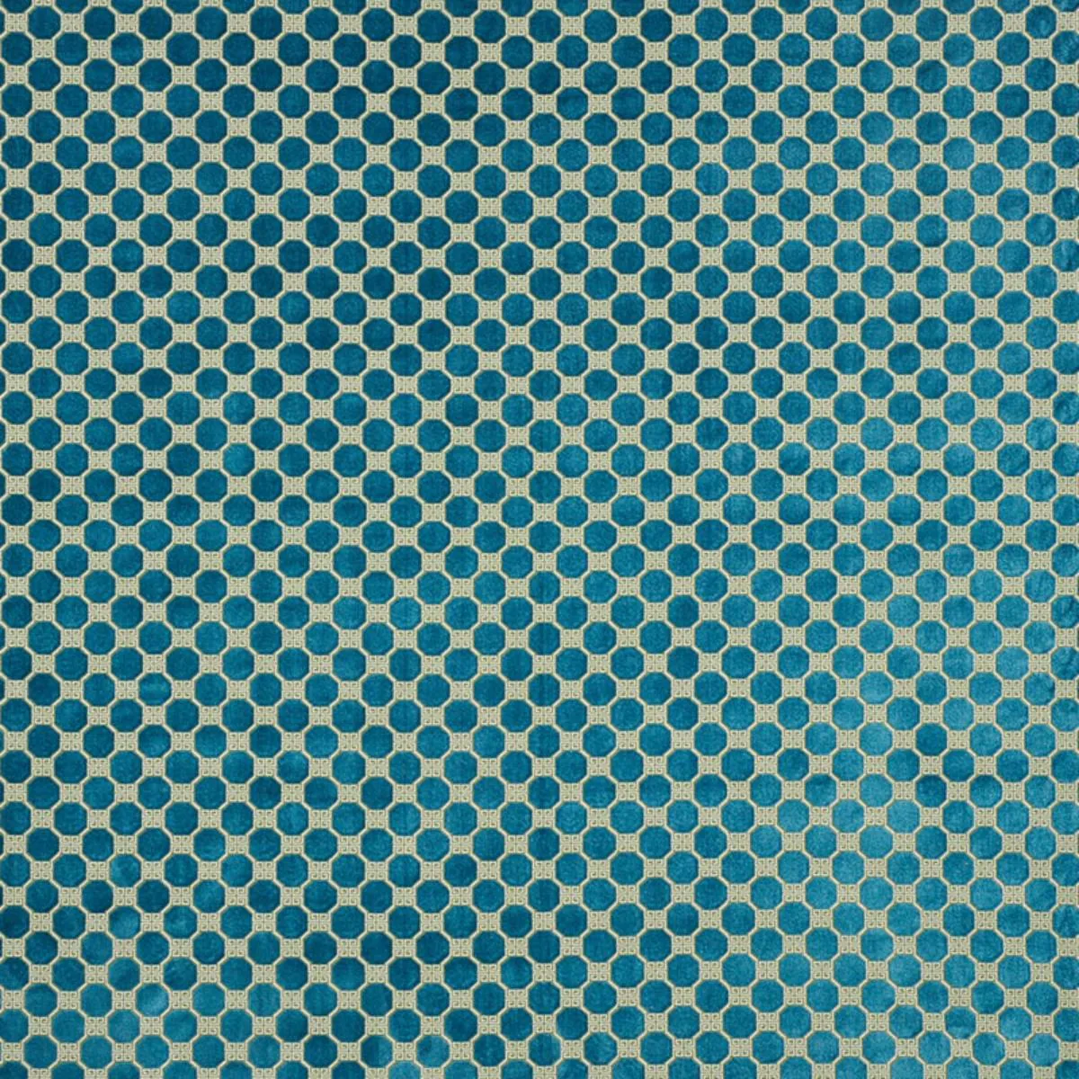 Schumacher 72794 Octavia Velvet Peacock fabric swatch